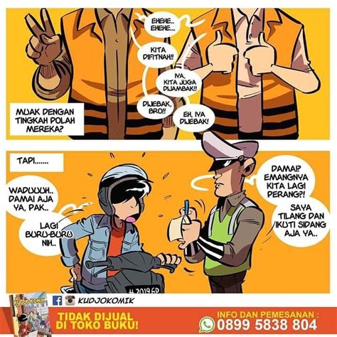 10 Komik Strip Polisi Ini Bikin Kamu Langsung Taat Berlalu Lintas