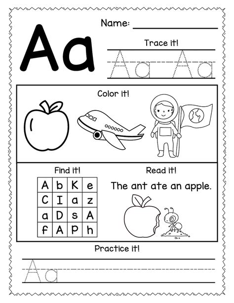 Alphabet Worksheets 26 Pages Of Alphabet Worksheets For Preschool