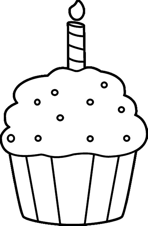 Printable Cupcake Coloring Pages For Kids