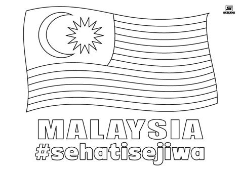 Gambar Mewarna Bendera Malaysia Sempena Hari Malaysia Setelah