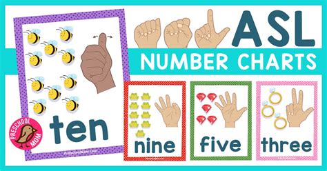 Asl Number Charts Preschool Mom