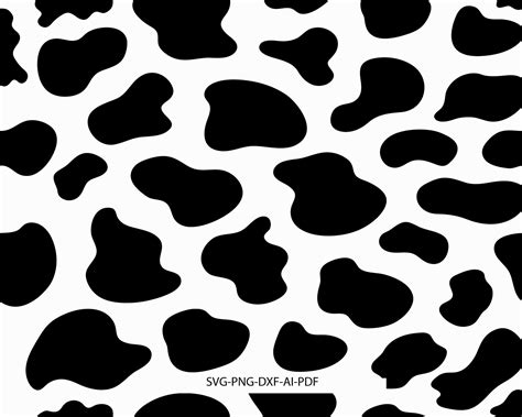 Cow Print Svg Cow Spots Svg Cow Print Patternanimal Print Svg Cow