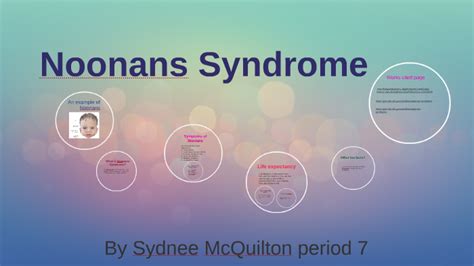 Noonans Syndrome By Sydnee McQuilton