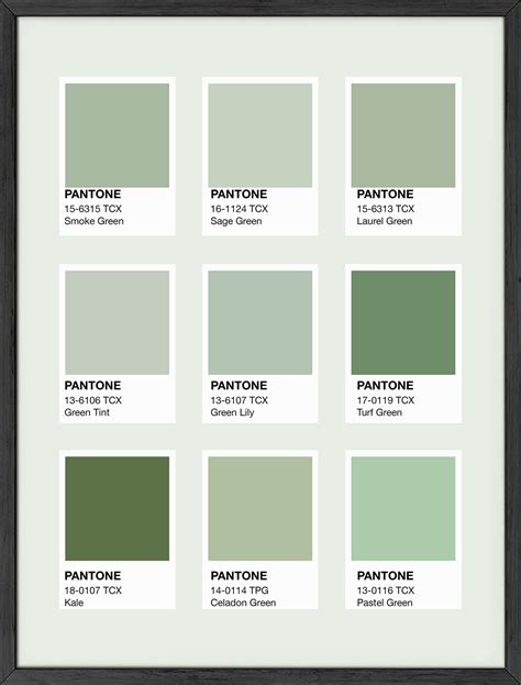 Pantone Green Shades Green Room Decor Pantone Green Shades Sage