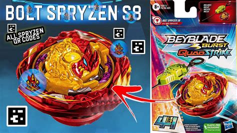 Bolt Spryzen S8 Qr Code All Spryzen Qr Codes Beyblade Burst