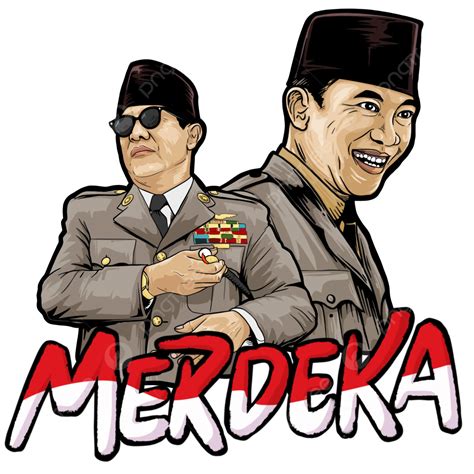 Gambar Ilustrasi Pahlawan Indonesia Kemerdekaan Bebas Soekarno Hero