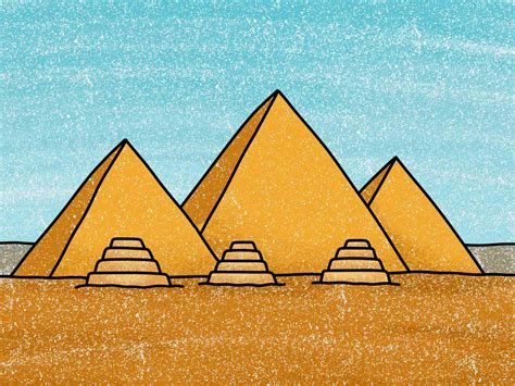 How To Draw The Pyramids Helloartsy