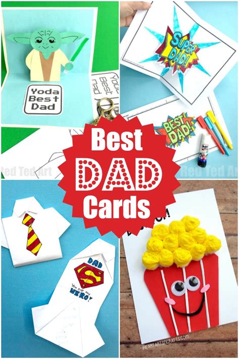 Get it as soon as fri, jul 9. Father's Day Cards to Make with Kids - Red Ted Art - Make crafting with kids easy & fun