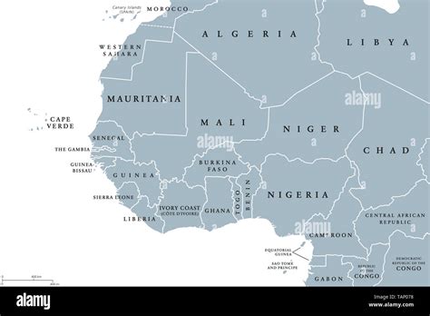 West Africa Map Hi Res Stock Photography And Images Alamy