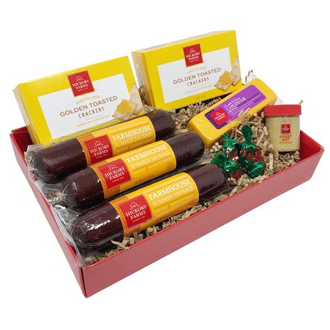 hickory farms sausage and cheese collection deluxe t set 1 4 lbs