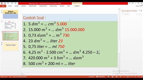 Contoh Soal Matematika Kelas Kurikulum Satuan Volume Kubik Dan