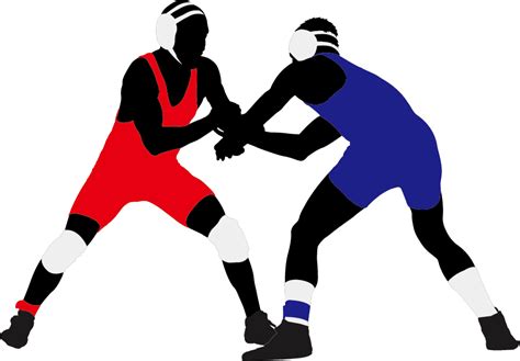 Wrestling Silhouette Illustration Wrestling Png Download 908632