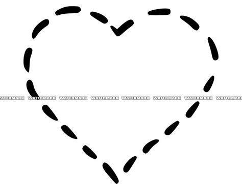 Heart Outline SVG Heart Outline Cut File Heart Outline DXF Heart