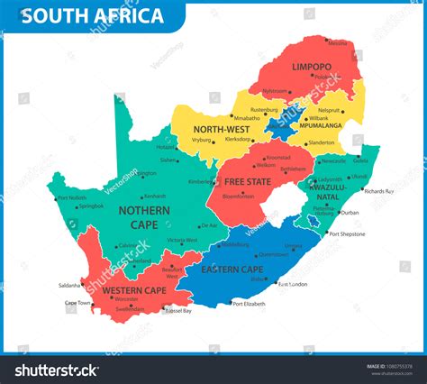 2 323 South Africa Map Province Stock Vectors Images Vector Art