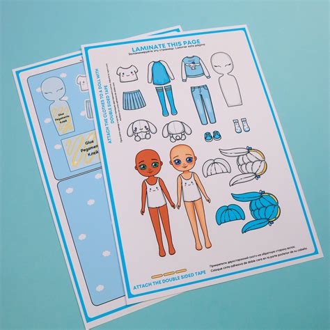 Clothes For Paper Dolls Printable Diy Activities Girls Etsy Hong Kong