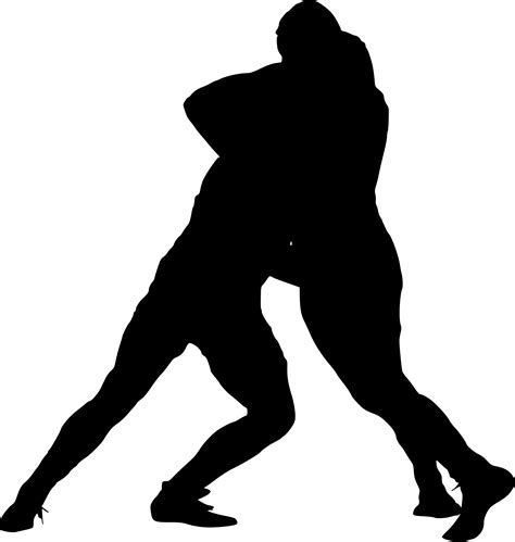 Wrestling Silhouette Png