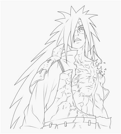 Madara Coloring Naruto Uchiha Printable Itachi Drawing Anime Colouring