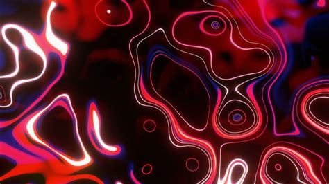 Bright Abstract Neon Multicolor Lines Looped Animation Video Background