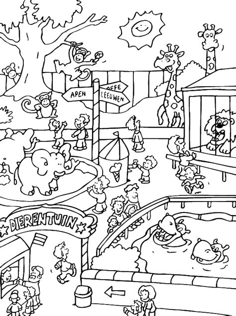 Coloriages Zoo Animaux Dessins à Colorier Coloriages à Imprimer