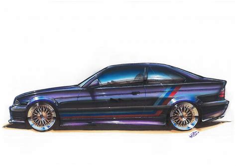 E36 Bmw M3 Bmw M3 E36 Coupe Outline Vs Markers Carart Draw To Drive