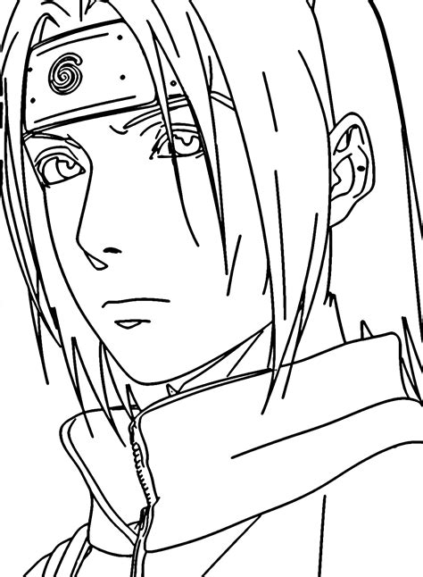 Itachi Uchiha Naruto Coloring Page Coloring Pages To Print Printable