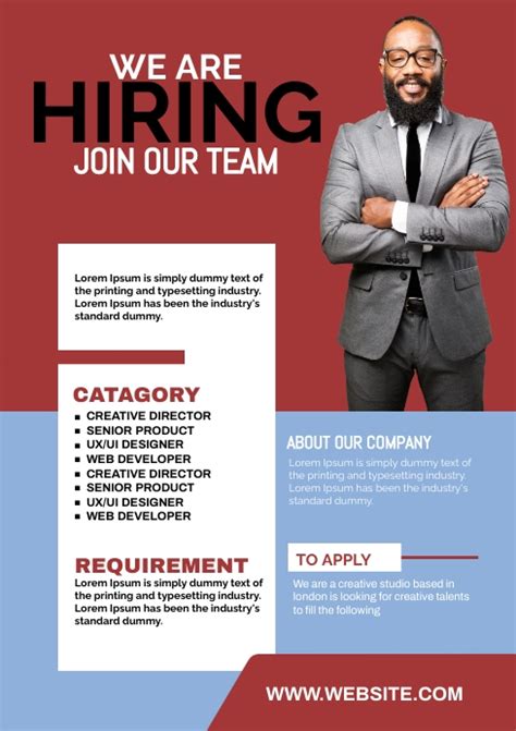 We Are Hiring Flyer Template Postermywall