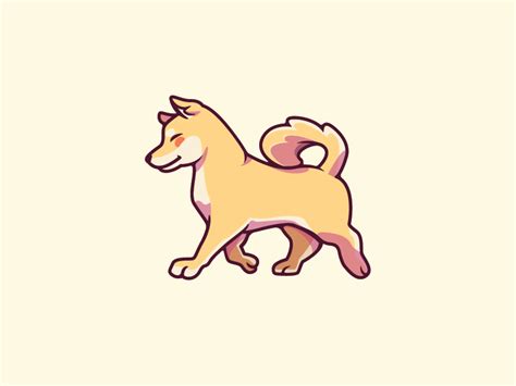 Walking Shiba Inu By Ryan Ahmad Y On Dribbble