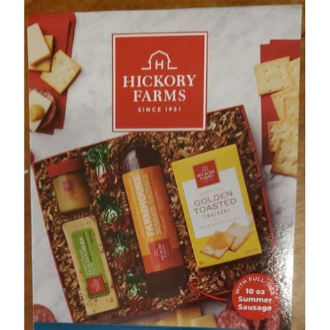 hickory farm deluxe savory collection includes farmhouse summer sausage italian cheese blend