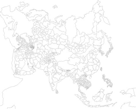 Blank Map Of Asia With Provinces