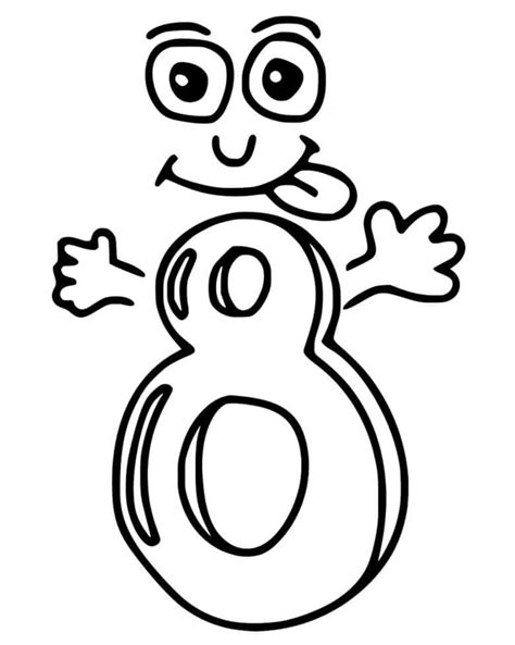 Free Number 8 Image Coloring Page Download Print Or Color Online For