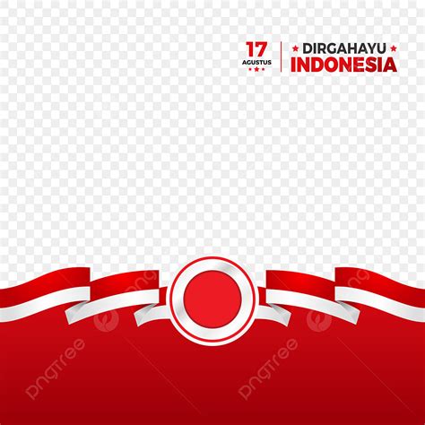 Pita Bendera Indonesia Merah Putih Bingkai Perbatasan Twibbon 17