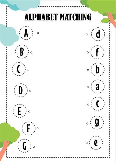 7 Best Images Of Alphabet Matching Printable Worksheets Alphabet