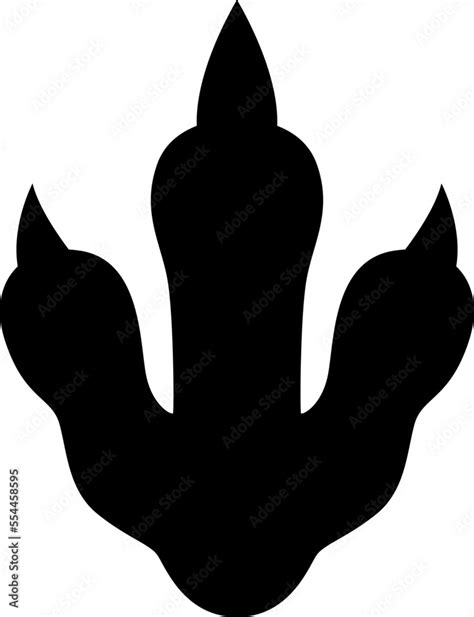 Dinosaur Footprint Cutfile Cricut Silhouette Svg Eps Jpeg Png