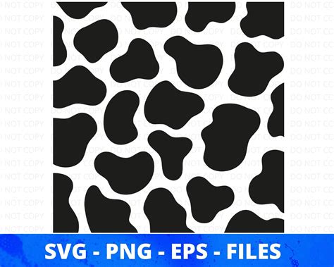 Cow Print Svg Pattern Download Svg Animal Print Svg Cow Svg Etsy