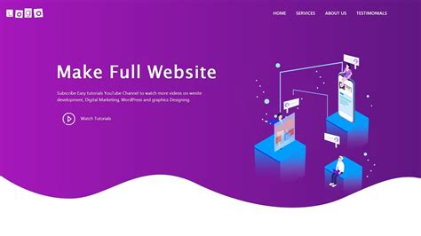 How To Make A Website Using HTML CSS Bootstrap Complete Website