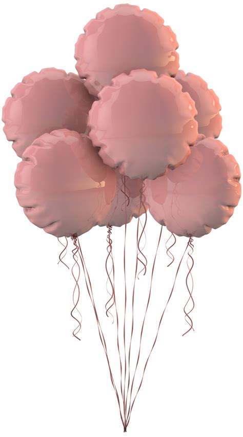 Pink Balloons A Floating Decoration For Birthday Celebration 21523476 PNG