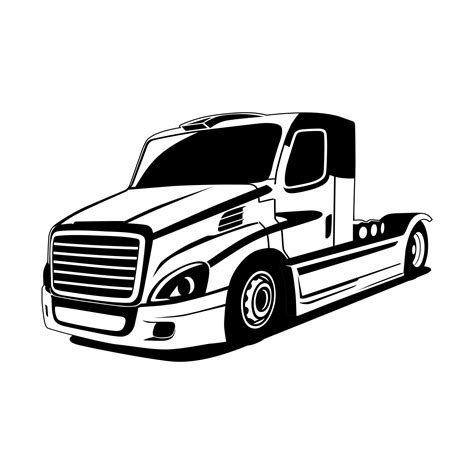 Semi Truck Illustration Design Vector 11385775 Vector Art At Vecteezy