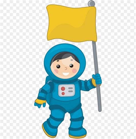 Free Download Hd Png Space Suit Clip Art Astronaut With Flag Clipart