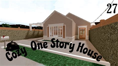 Bloxburg Cozy One Story House Youtube