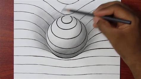 Comment Dessiner Une Sphère En 3d Illusion Doptique Tuto Dessin