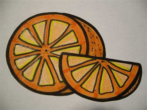 Cómo Dibujar Una Naranja Abierta 4 Pasos