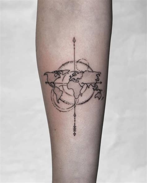 101 Amazing World Map Tattoo Designs You Need To See World Map