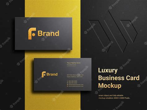 Premium Psd Modern And Luxury Business Card Mockup