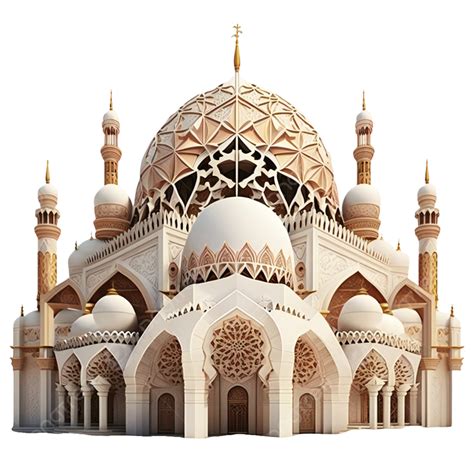 Fashion Romantic Cartoon 3d Three Dimensional Mosque Mosque Religion