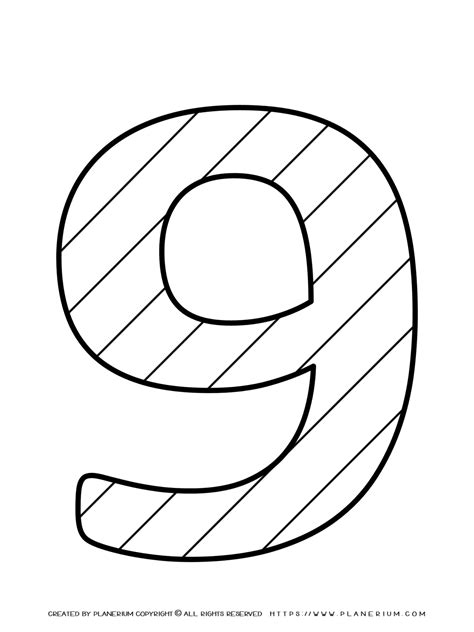 All Seasons Coloring Page Number Pattern Nine Planerium