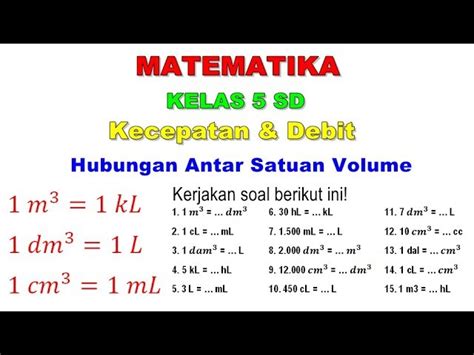 Kumpulan Soal Soal Kelas Materi Satuan Tangga