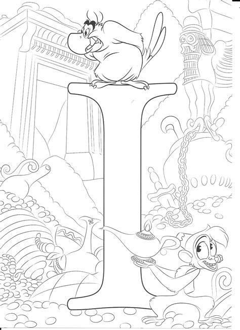 32 Disney Alphabet Coloring Pages Just Kids