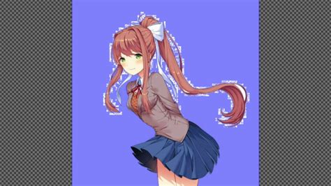 Ddlc Edit Monika With Short Hair Youtube