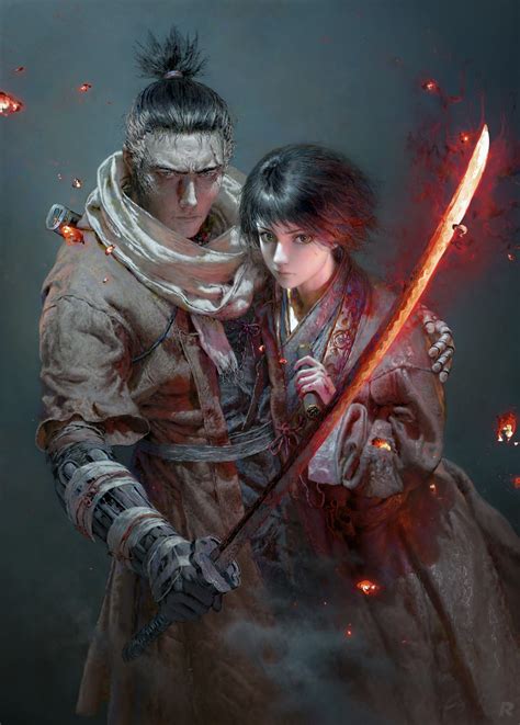 Samurai Sword Sekiro Shadows Die Twice Ruan Jia Fantasy Art