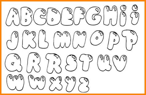 Bubble Letters Coloring Pictures